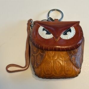 🆕️ Uer Owl Leather Zipper Coin Purse - NWT